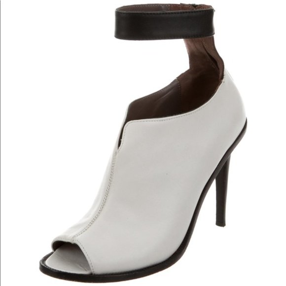TIBI NEW YORK "ABBIE"   Peep Toe  Booties Stiletto - Picture 1 of 6